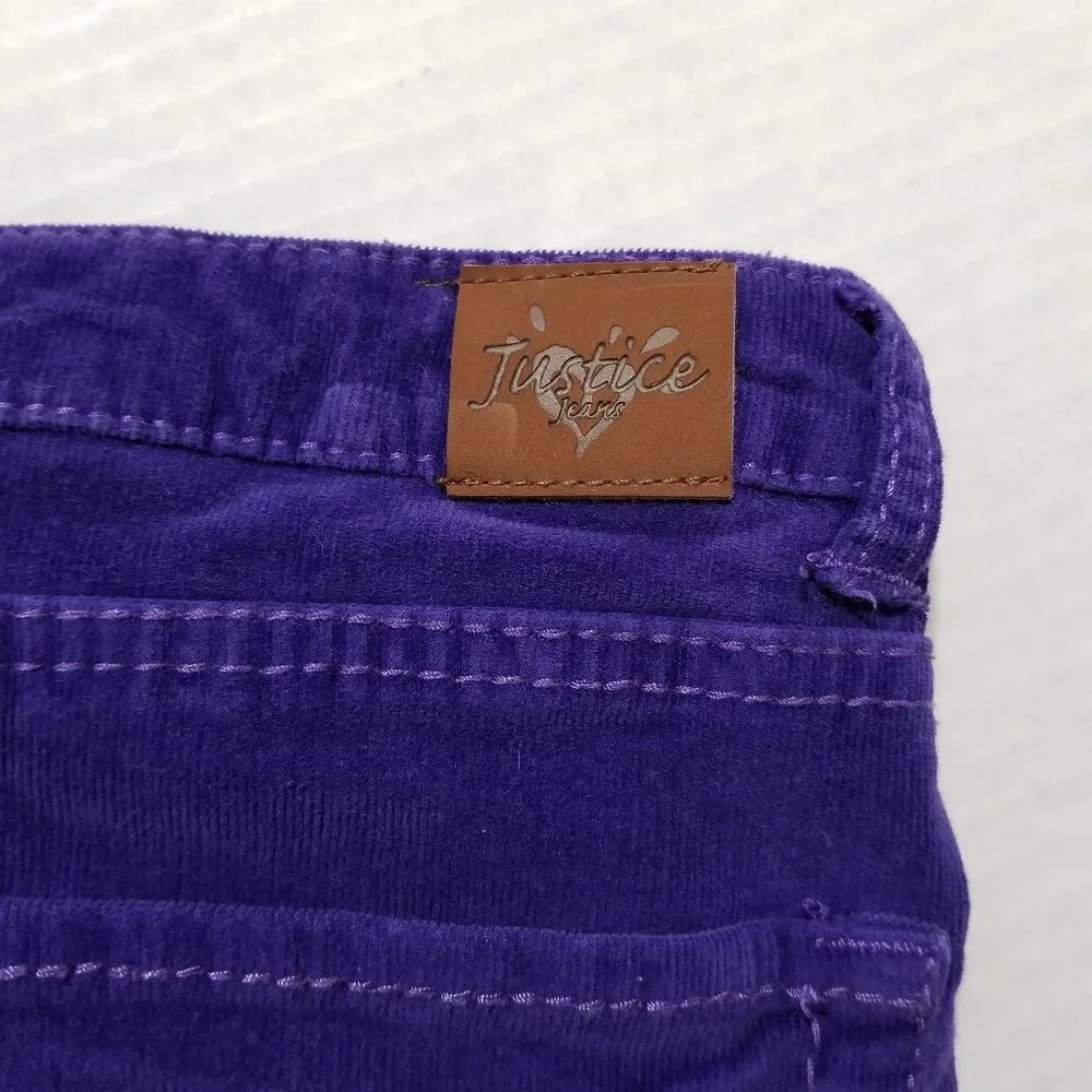 Justice pants 16 1/2 corduroy skinny stretch cords